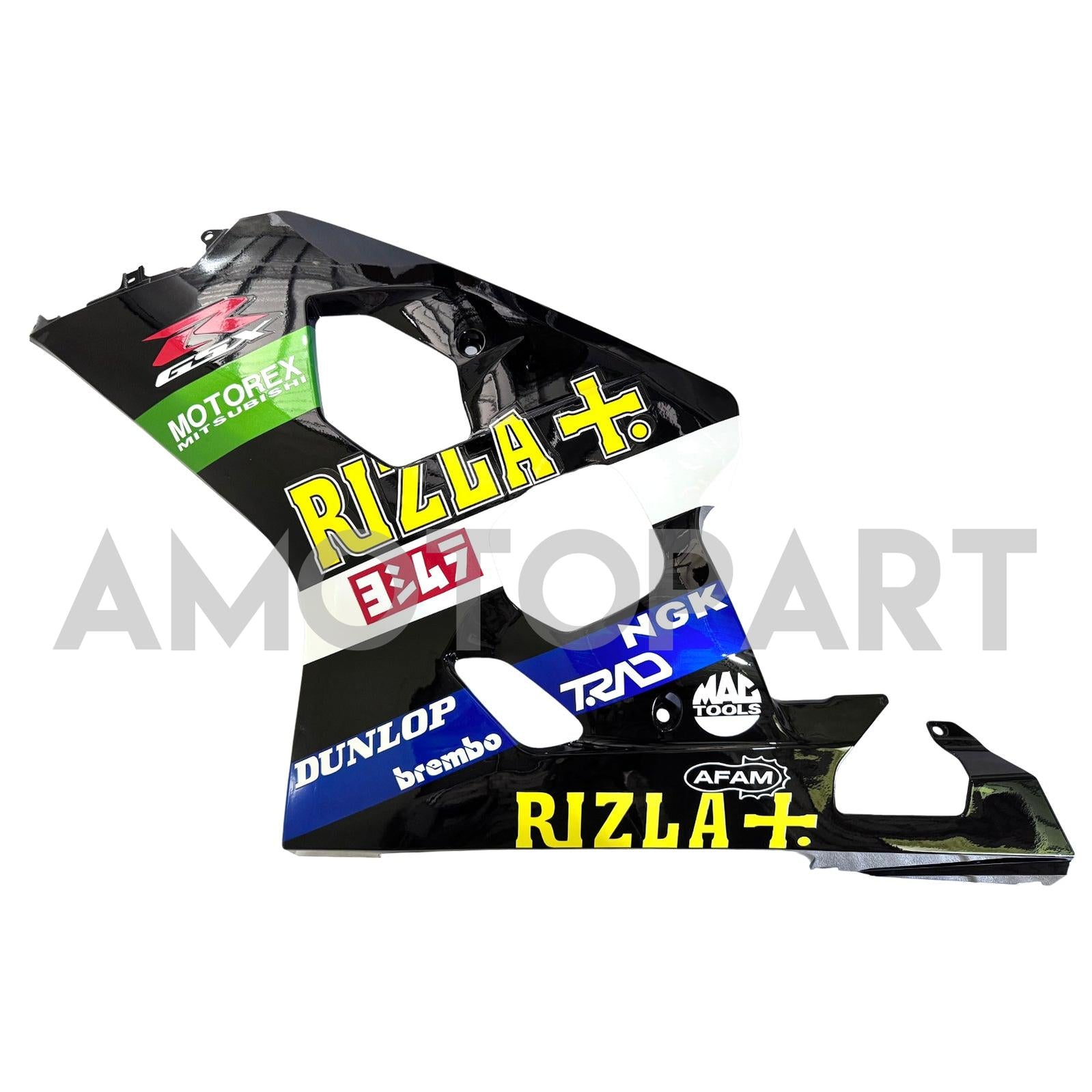 Amotopart 2004-2005 K4 GSXR 600/750 Suzuki Black with Logos Fairing Kit
