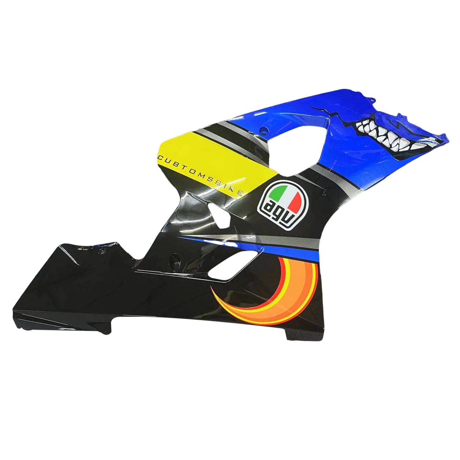 Amotopart 2004-2005 K4 GSXR 600/750 Suzuki Blue & Yellow Monster Fairing Kit