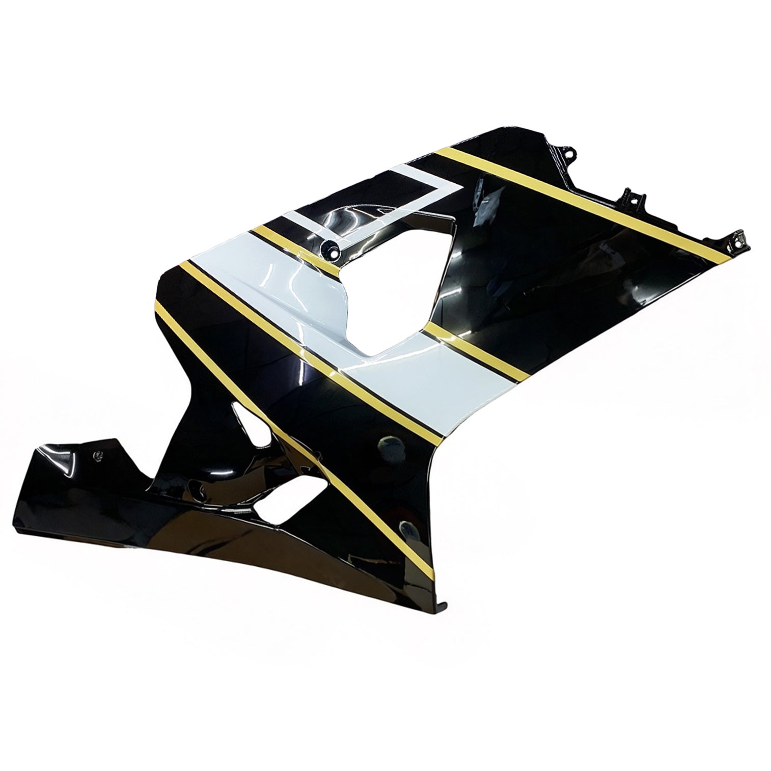 Amotopart 2004-2005 K4 GSXR 600/750 Suzuki Blanc&Kit de carénage Black Style2