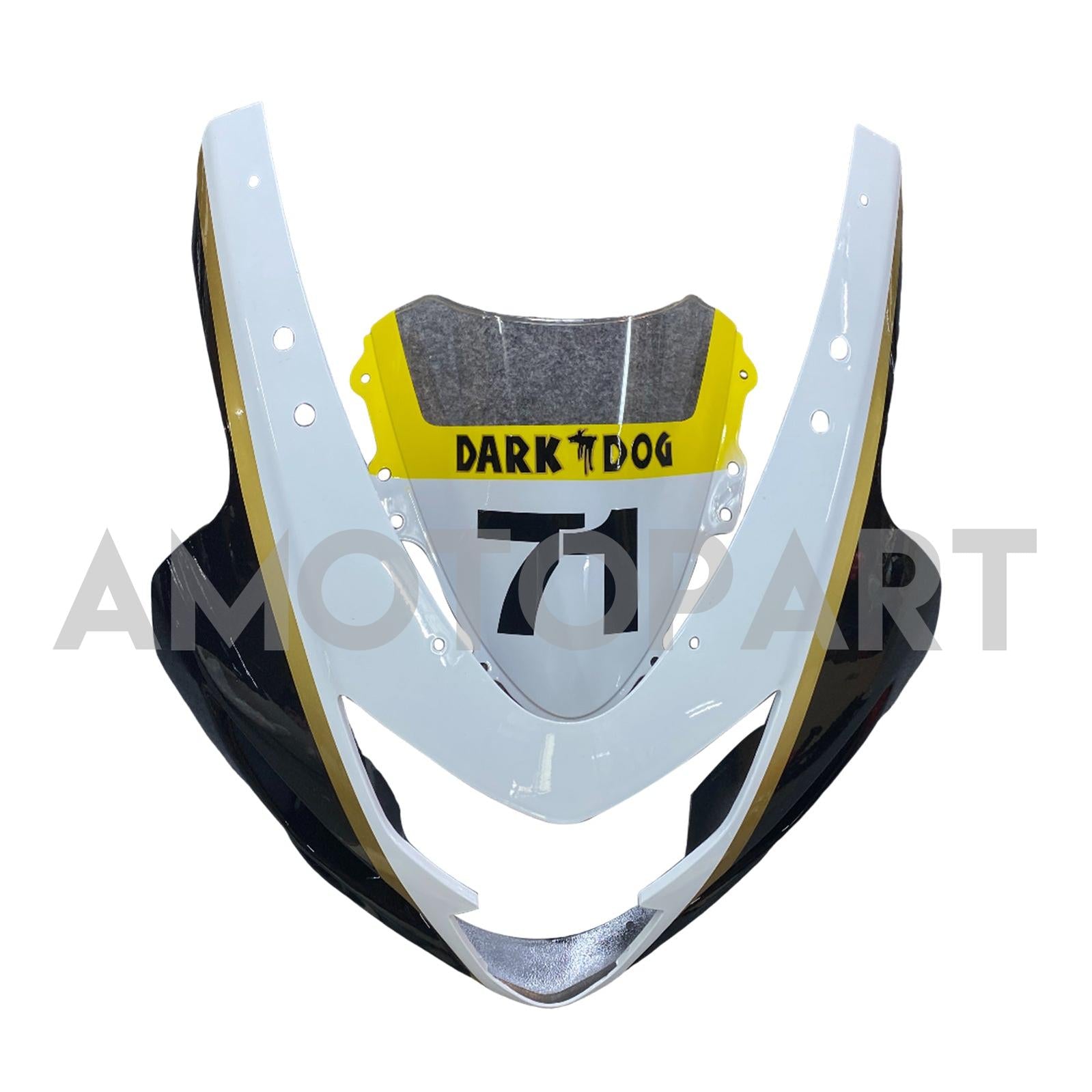 Amotopart 2004-2005 K4 GSXR 600/750 Suzuki White&Black Style2 Fairing Kit