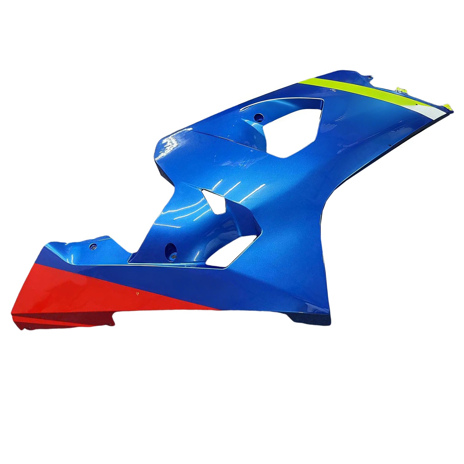 Amotopart 2004-2005 K4 GSXR 600/750 Suzuki Blue&Neon Yellow Accents Fairing Kit