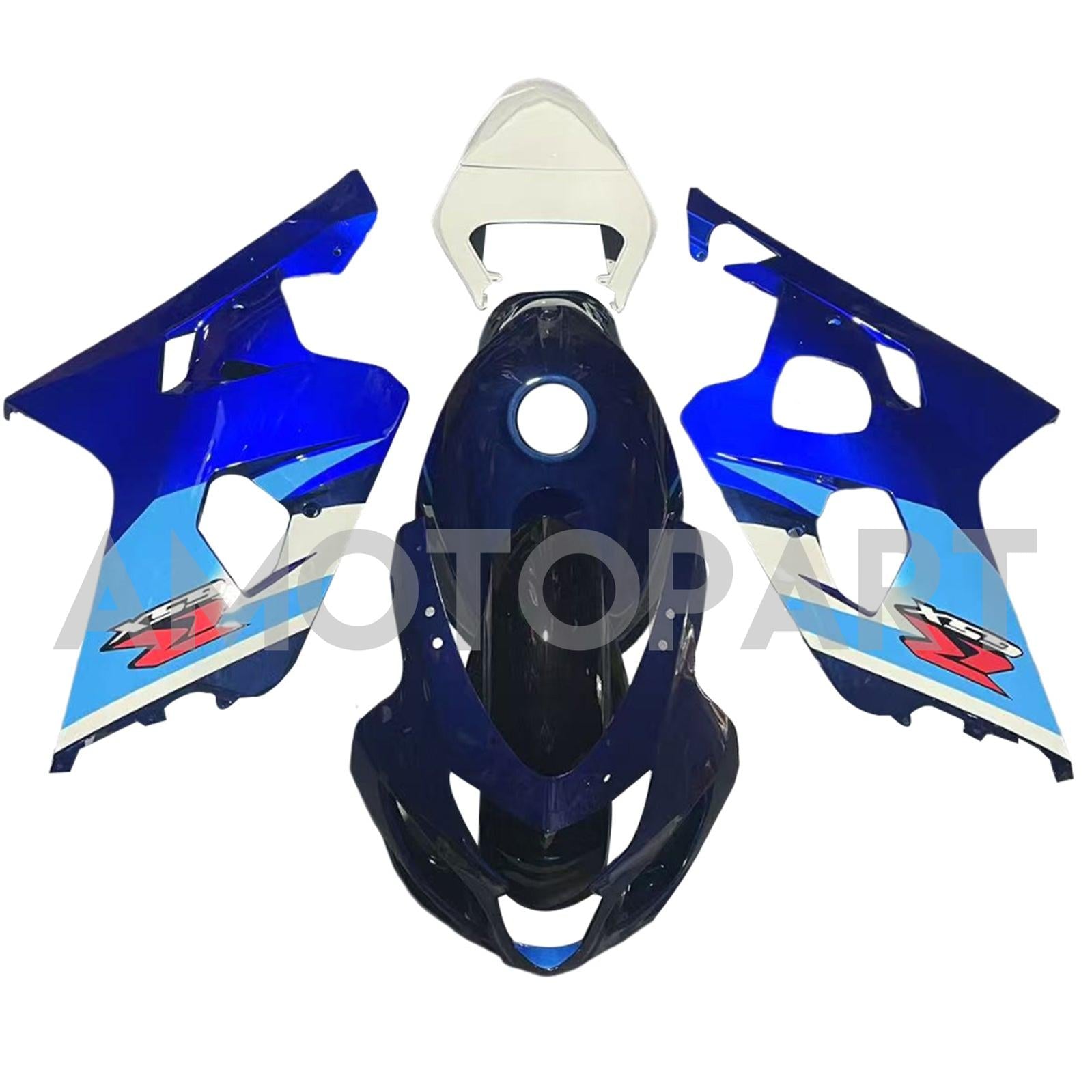Amotopart 2004-2005 K4 GSXR 600/750 Suzuki Gradient Blue Fairing Kit
