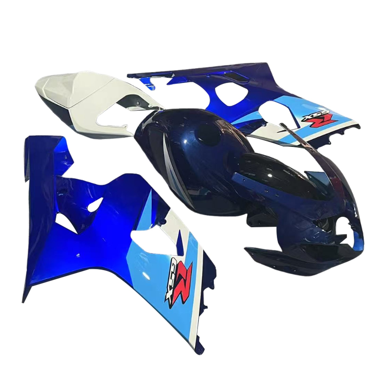 Amotopart 2004-2005 K4 GSXR 600/750 Suzuki Gradient Blue Fairing Kit