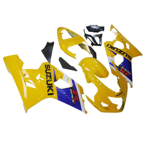 Amotopart 2004-2005 K4 GSXR 600/750 Suzuki Yellow&Blue Style2 Fairing Kit