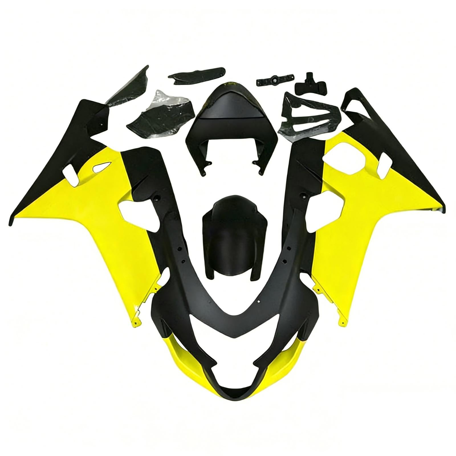Amotopart 2004-2005 K4 GSXR 600/750 Suzuki Kit carena giallo e nero