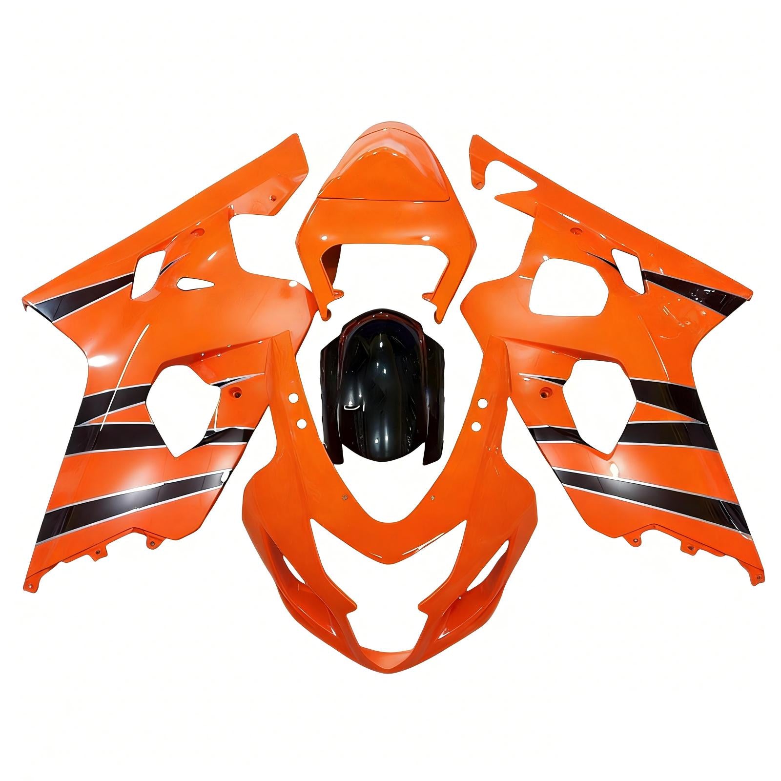 Amotopart 2004-2005 K4 GSXR 600/750 Suzuki Kit carena arancione e nero