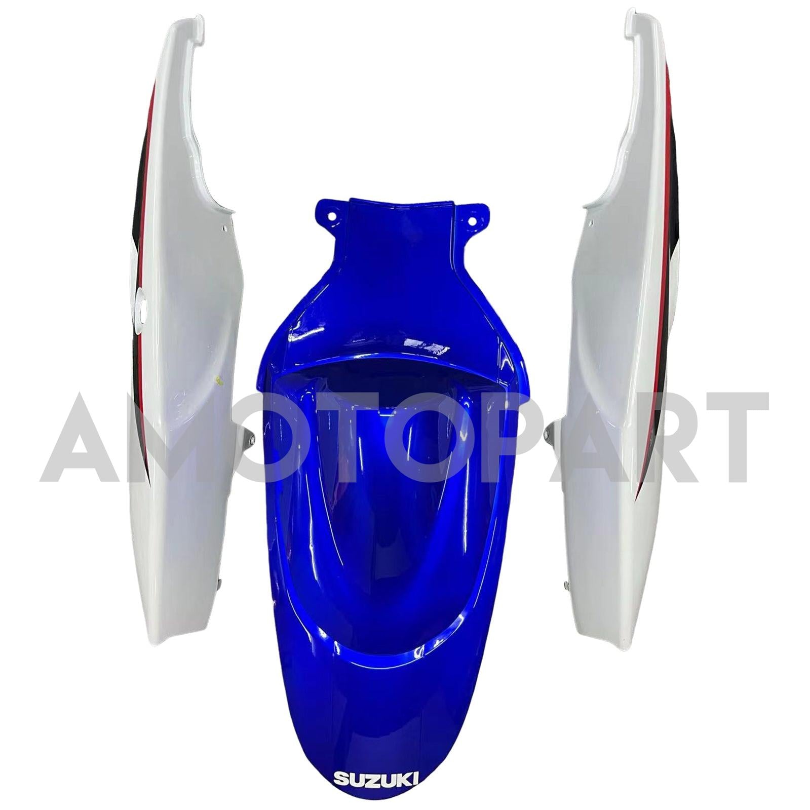 Carénage Amotopart Suzuki GSXR600750 2006-2007 G-Blue&Kit blanc