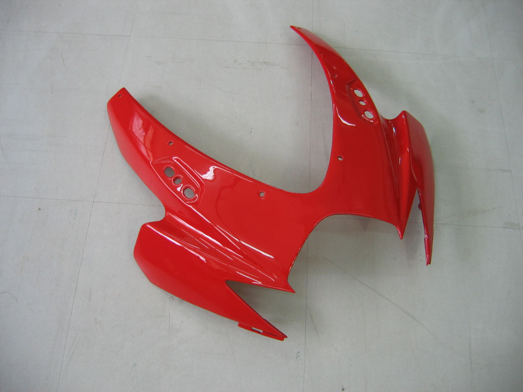 Carénage Suzuki GSXR600750 Amotopart 2006-2007 Blanc&Kit rouge