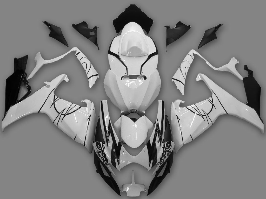 Amotopart 2006-2007 GSXR600750 スズキ フェアリング ホワイト キット