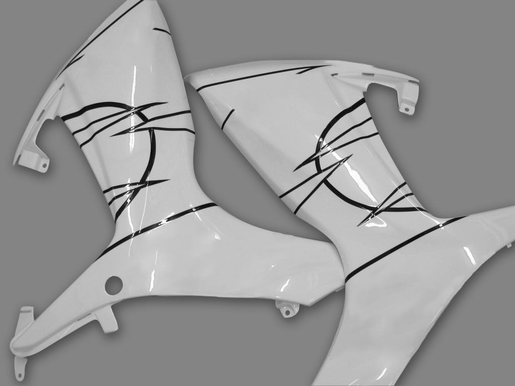 Amotopart 2006-2007 GSXR600750 スズキ フェアリング ホワイト キット