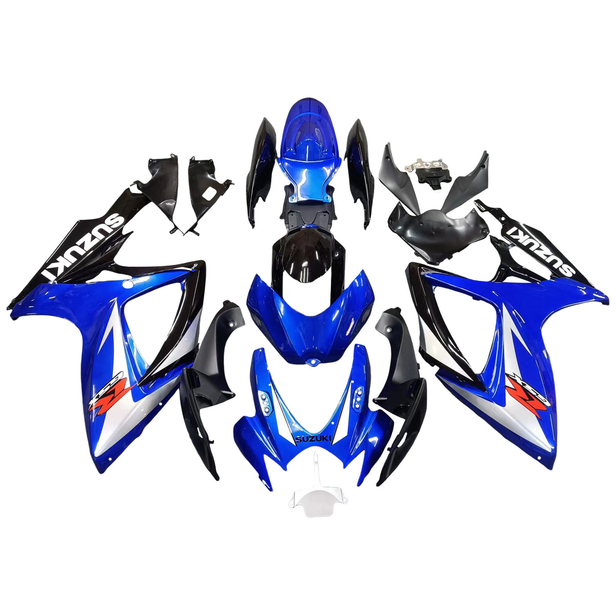 Amotopart 2006-2007 GSXR600750 Suzuki Fairing Blue Kit