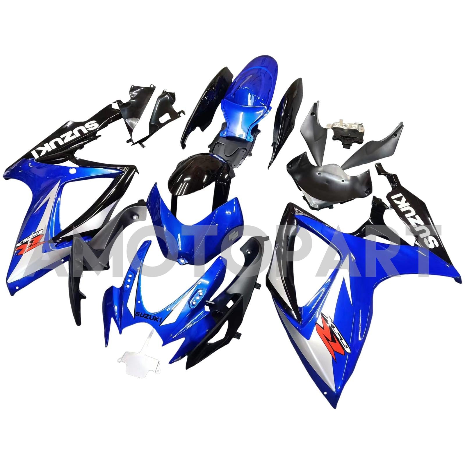 Amotopart 2006-2007 GSXR600750 Suzuki Fairing Blue Kit