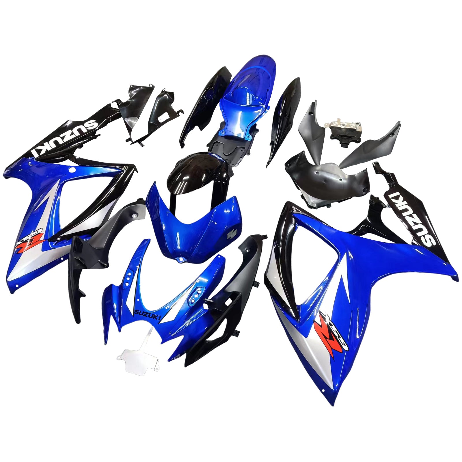 Amotopart 2006-2007 GSXR600750 Suzuki Fairing Blue Kit