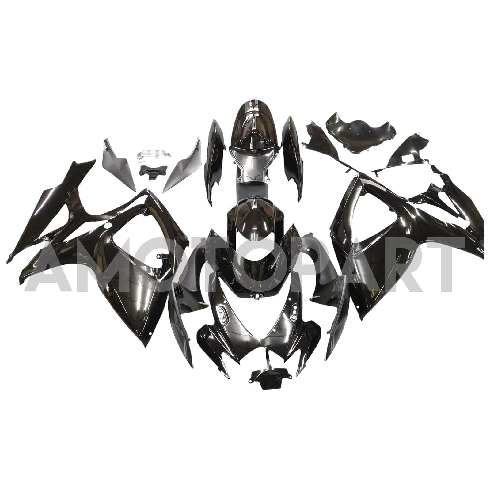 Amotopart 2006-2007 Suzuki GSXR 600/750 Gloss Black Fairing Kit