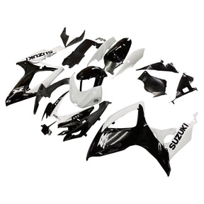 Amotopart 2006-2007 GSXR600750 Kit carenatura bianco e nero Suzuki