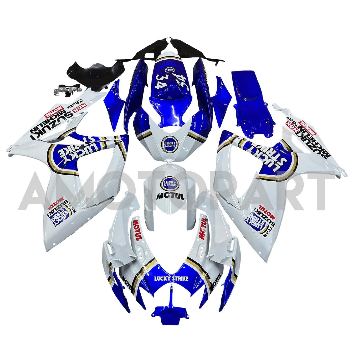 Amotopart 2006-2007 Suzuki GSXR600 750 Collection de kit de carénage
