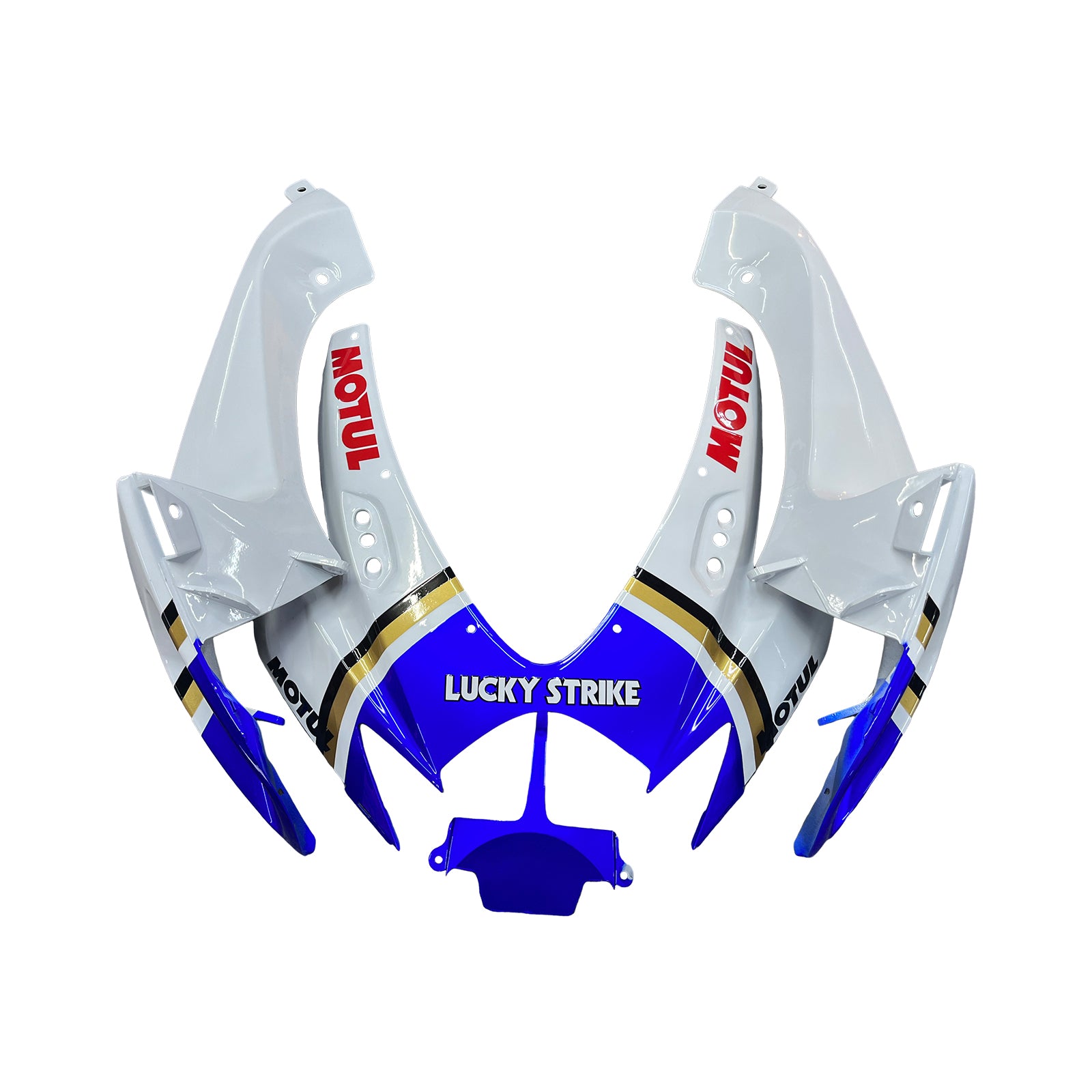 Amotopart 2006-2007 K6 GSXR 600/750 Suzuki Blanc avec kit de carénage logo bleu