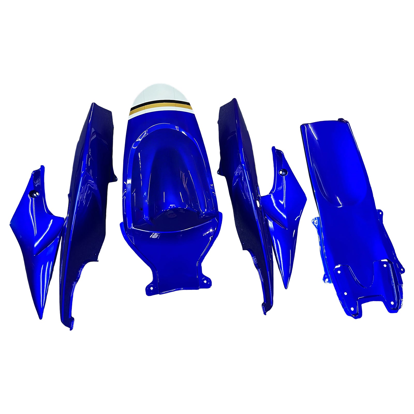 Amotopart 2006-2007 K6 GSXR 600/750 Suzuki White with Blue Fairing kit