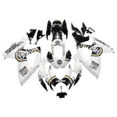 Amotopart 2006-2007 K6 GSXR 600/750 Suzuki White with Black Logo Fairing kit