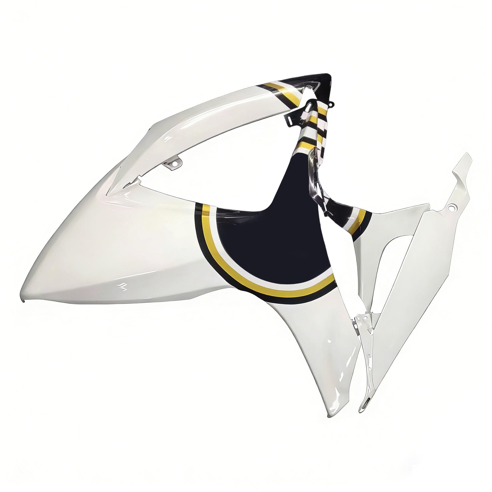 Amotopart 2006–2007 K6 GSXR 600/750 Suzuki Weiß mit schwarzem Logo Verkleidungsset