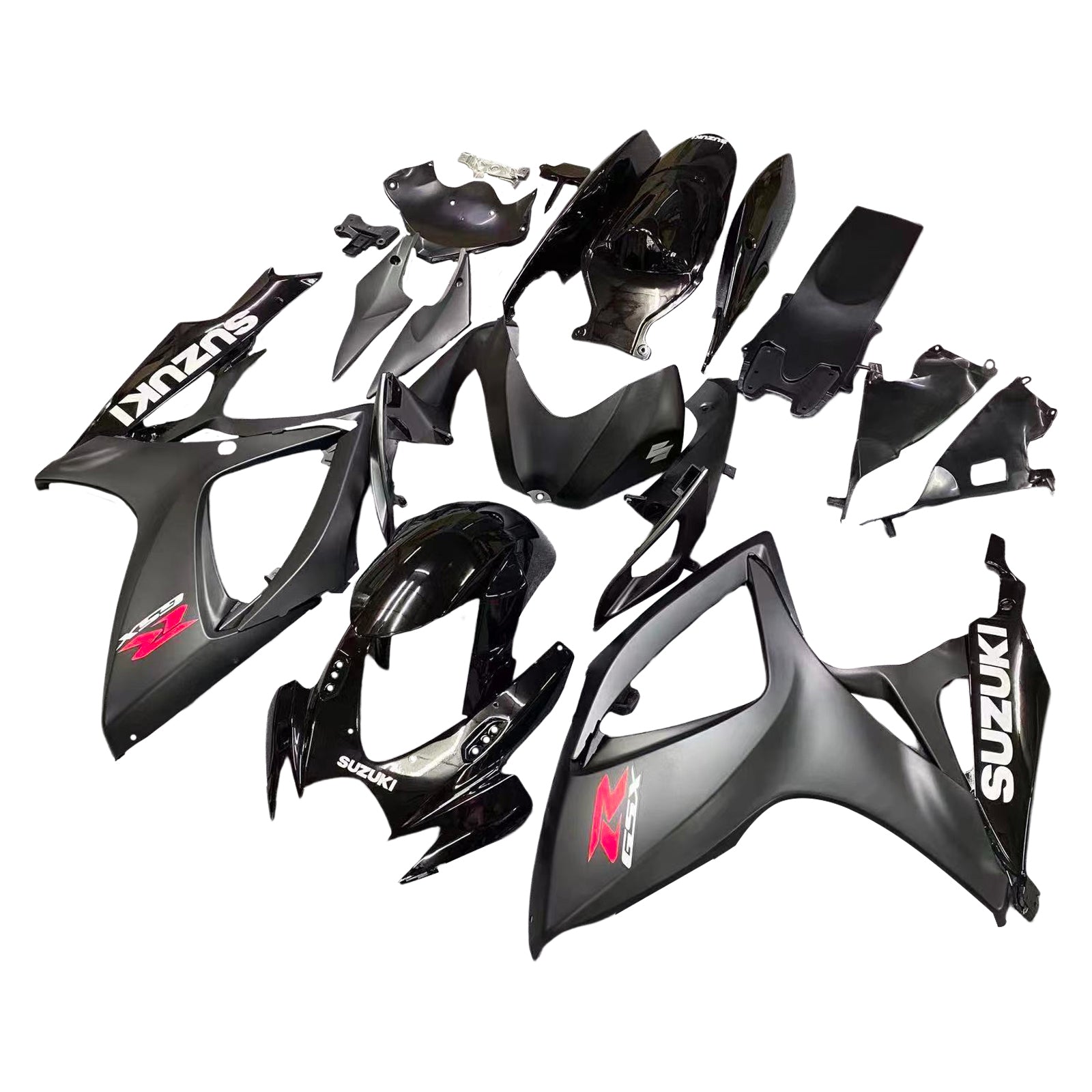 Amotopart 2006-2007 Suzuki GSXR 600/750 Matte Dark Grey&Black Fairing Kit