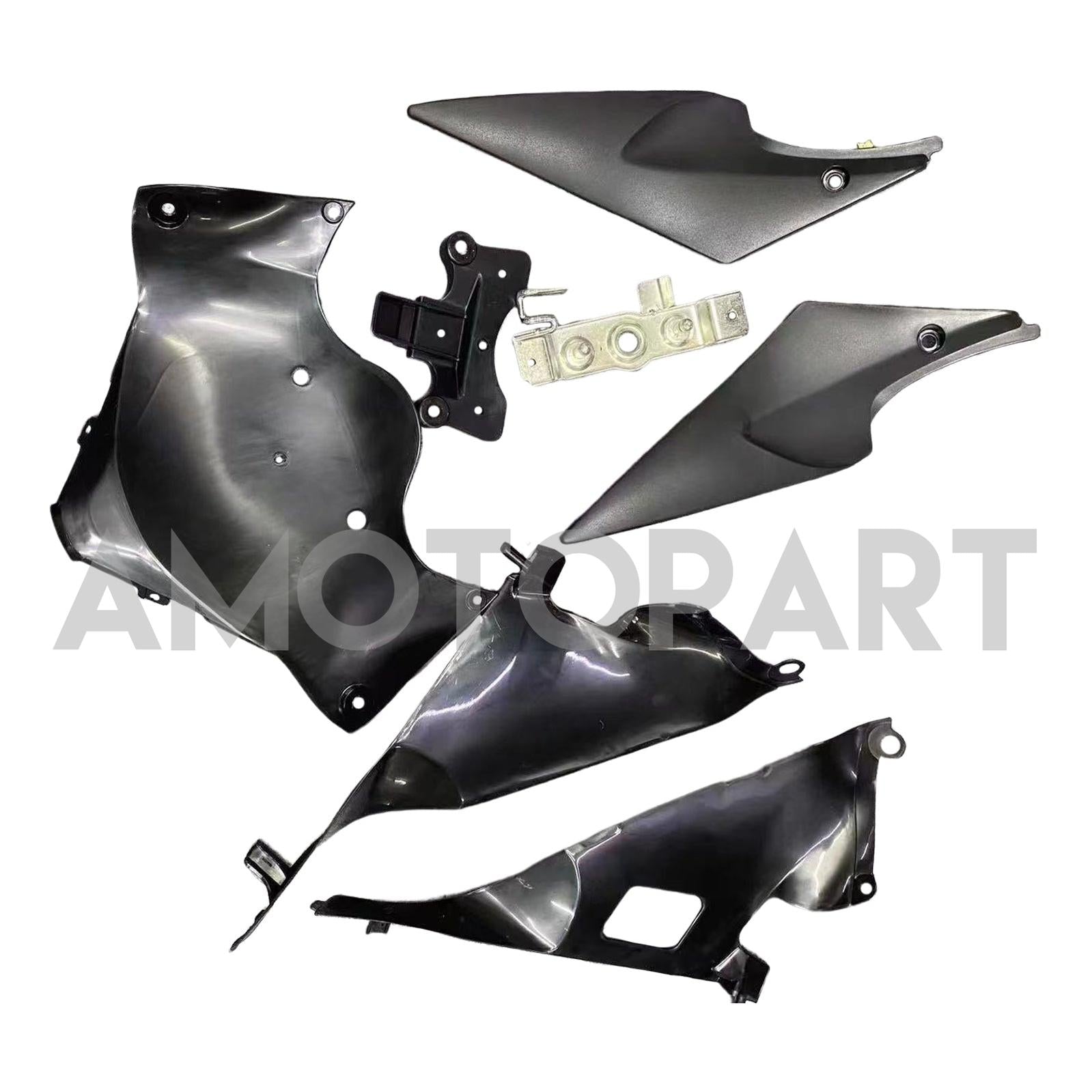 Amotopart 2006-2007 Suzuki GSXR 600/750 Kit de carenagem preta cinza escuro fosco