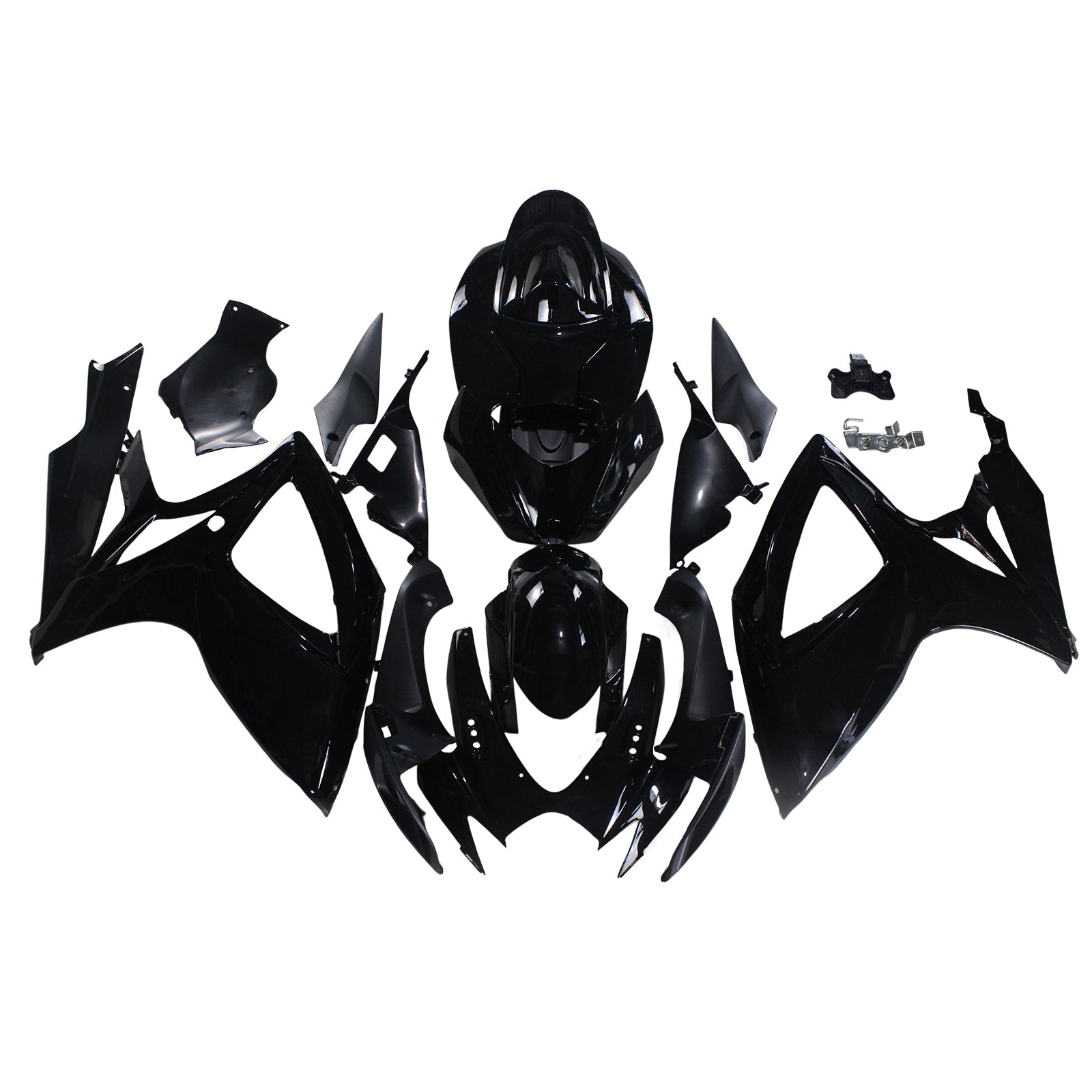 Amotopart 2006-2007 スズキ GSXR 600/750 光沢のあるブラック フェアリングキット