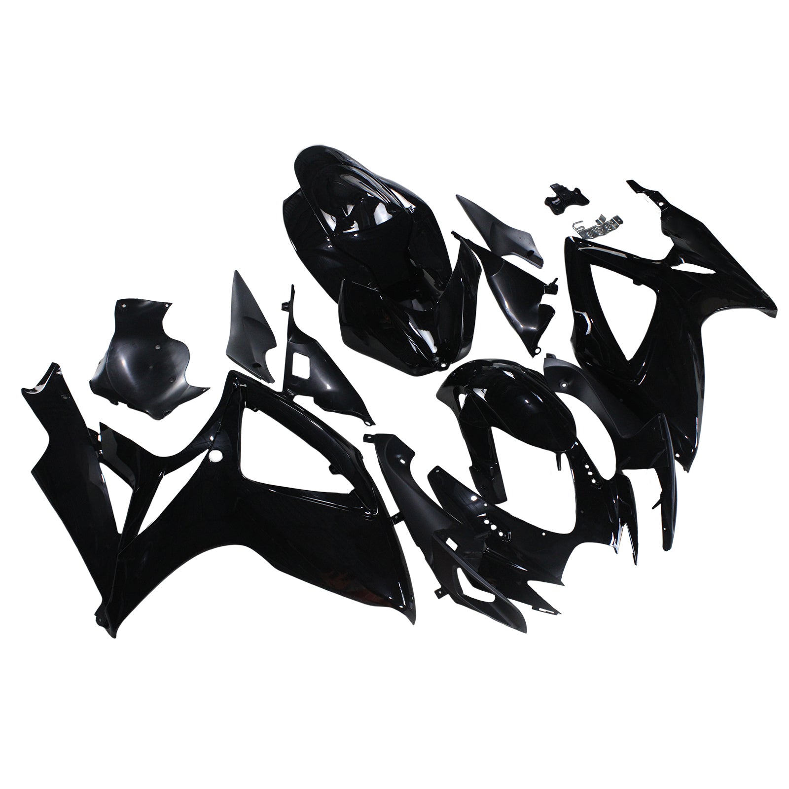 Amotopart 2006-2007 スズキ GSXR 600/750 光沢のあるブラック フェアリングキット