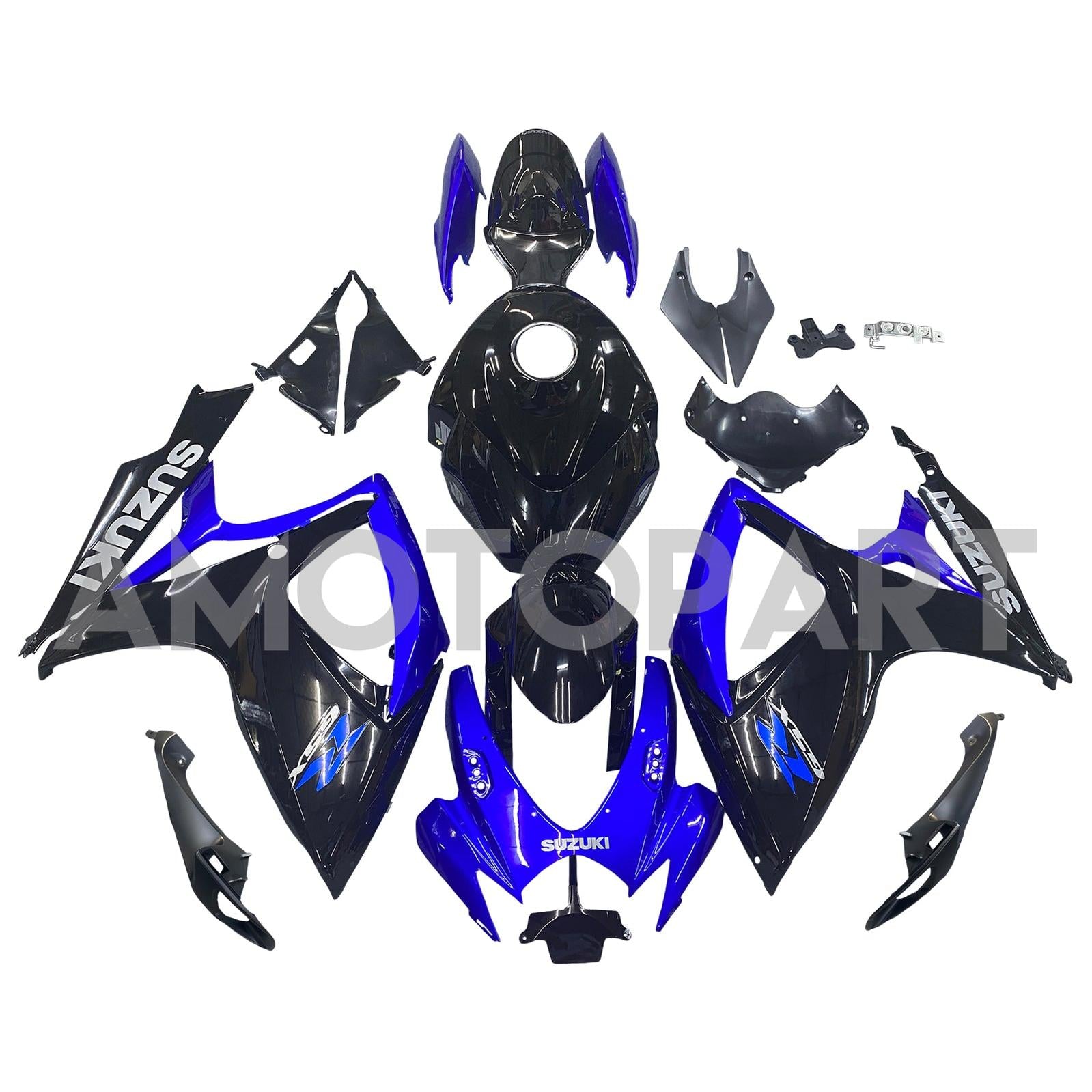 Amotopart 2006-2007 Suzuki GSXR 600/750 Blue&Black Style2 Fairing Kit