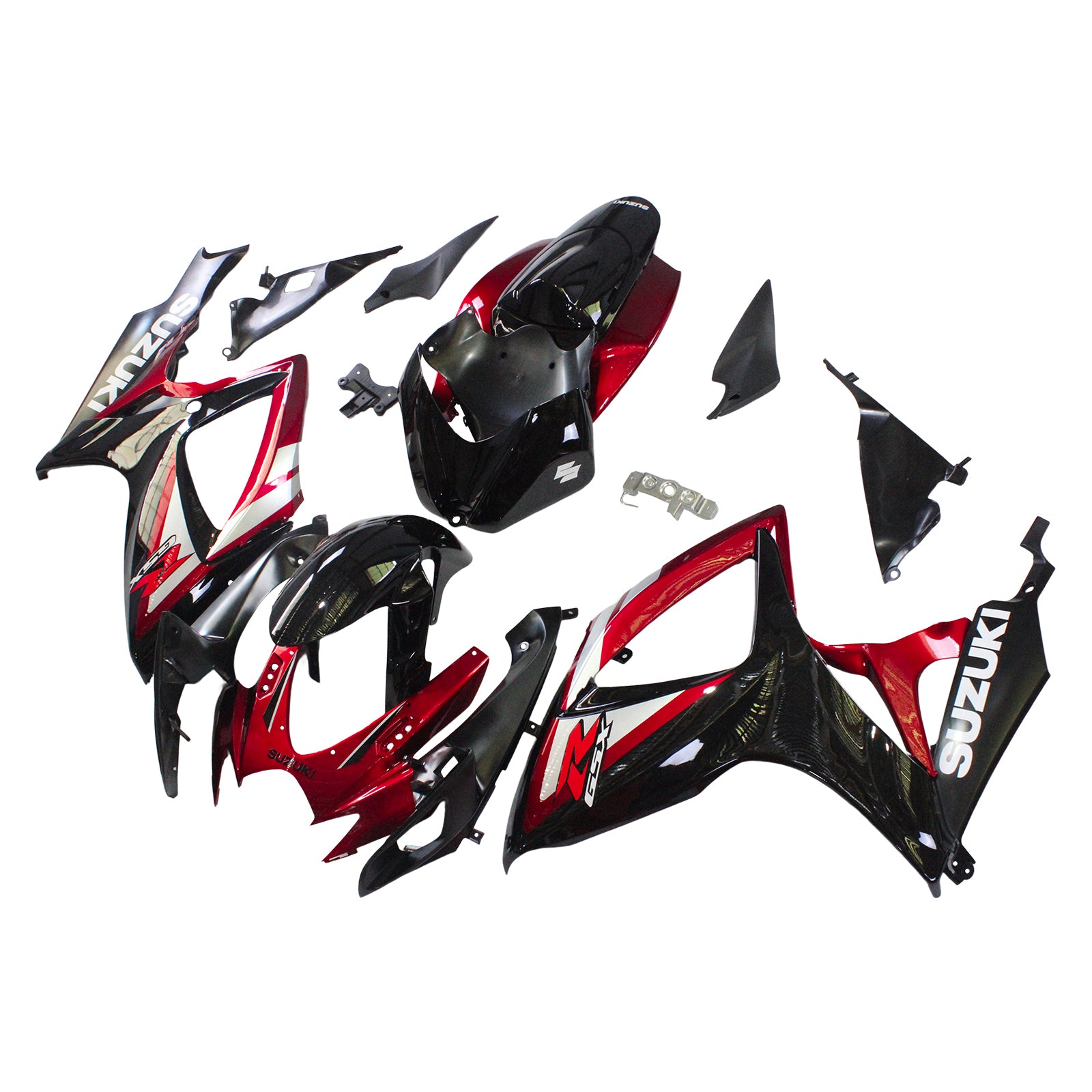 Amotopart 2006-2007 Suzuki GSXR 600/750 Red&Black Fairing Kit