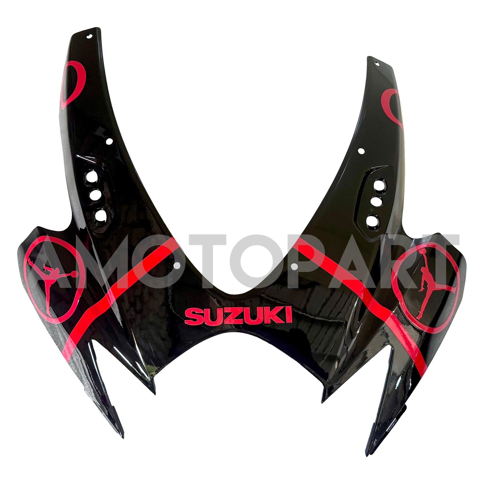 Amotopart 2006-2007 Suzuki GSXR 600/750 Jordan Black & Red Fairing Kit