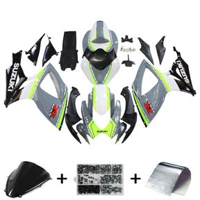 Amotopart 2006-2007 Suzuki GSXR 600/750 Glossy Grey&Yellow Fairing Kit