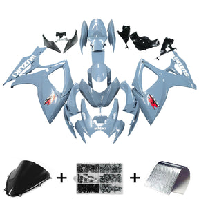 Amotopart 2006-2007 Suzuki GSXR 600/750 Glossy Grey Fairing Kit