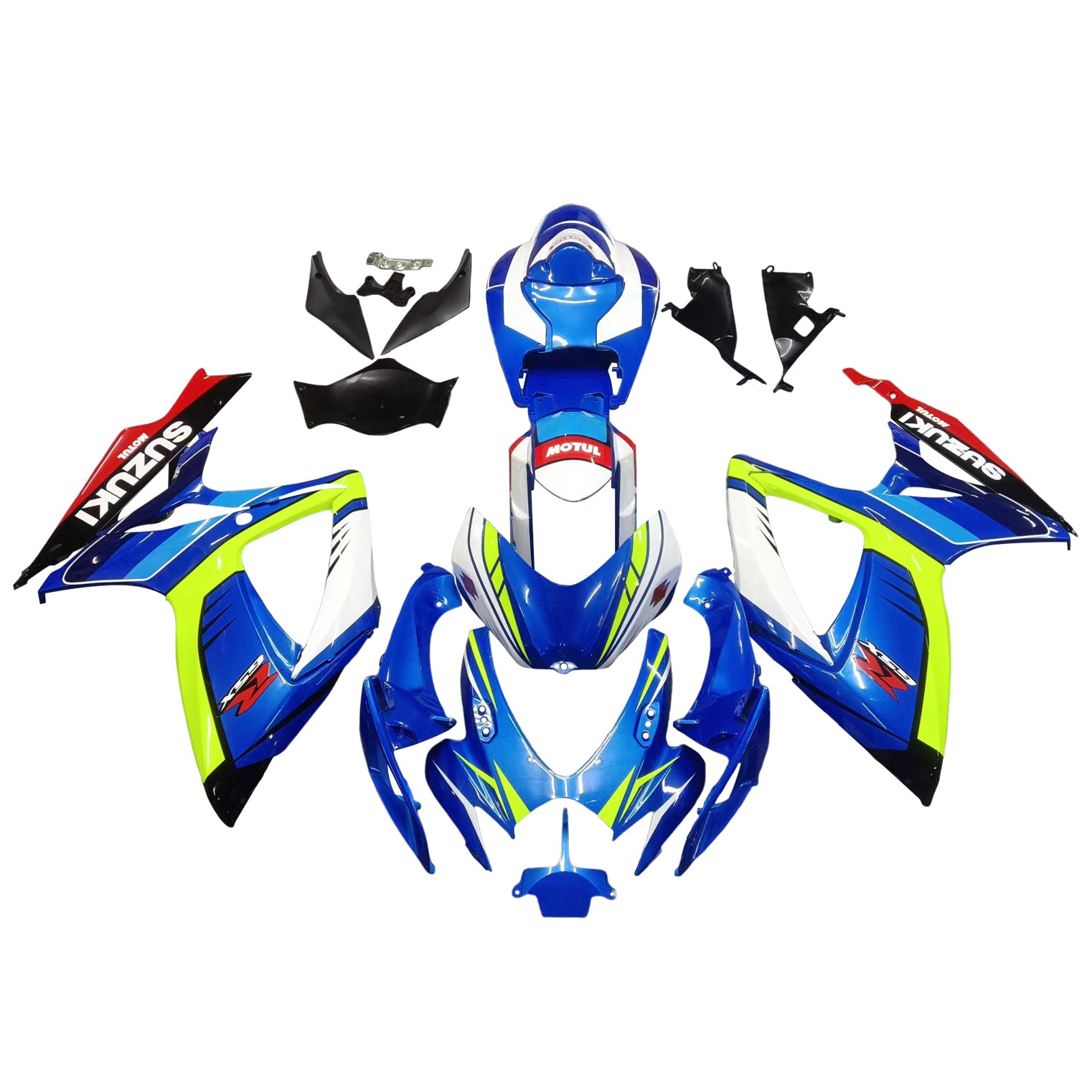 Amotopart 2006-2007 Suzuki GSXR 600/750 Yellow&Blue style3 Fairing Kit