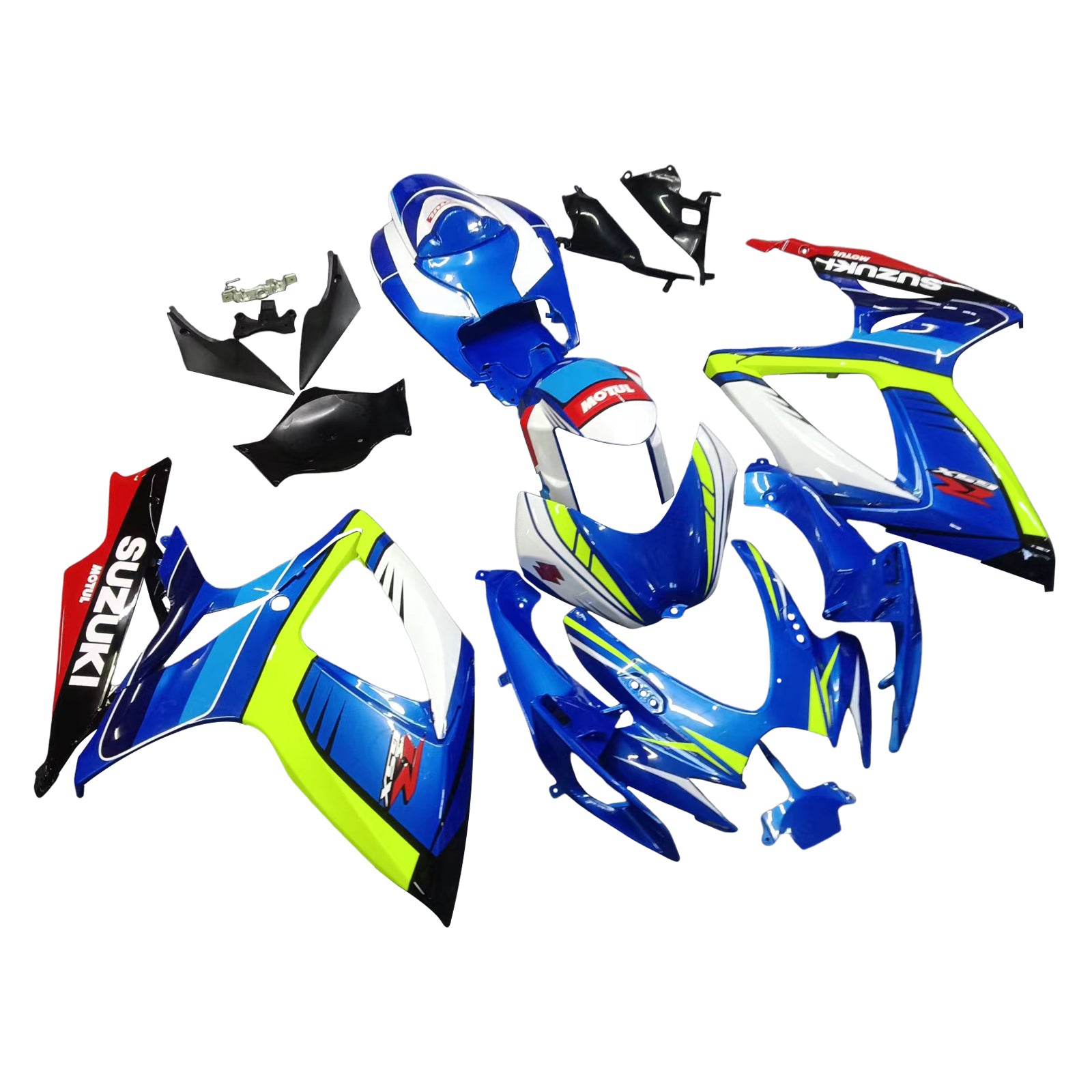 Amotopart 2006-2007 Suzuki GSXR 600/750 Yellow&Blue style3 Fairing Kit