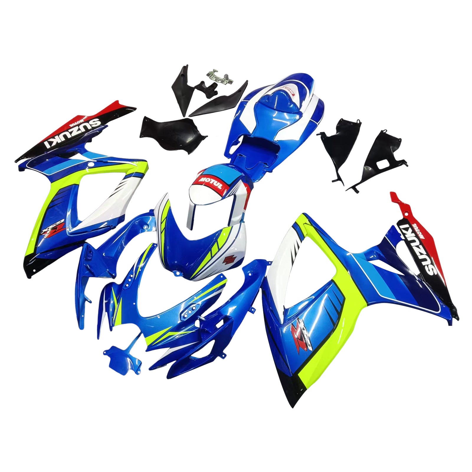 Amotopart 2006-2007 Suzuki GSXR 600/750 Yellow&Blue style3 Fairing Kit