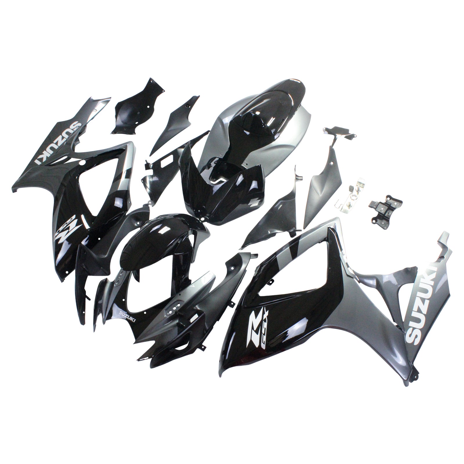 Amotopart 2006-2007 Suzuki GSXR 600/750 Grey&Black Fairing Kit