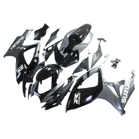 Amotopart 2006-2007 Kit carena Suzuki GSXR 600/750 Grigio e Nero