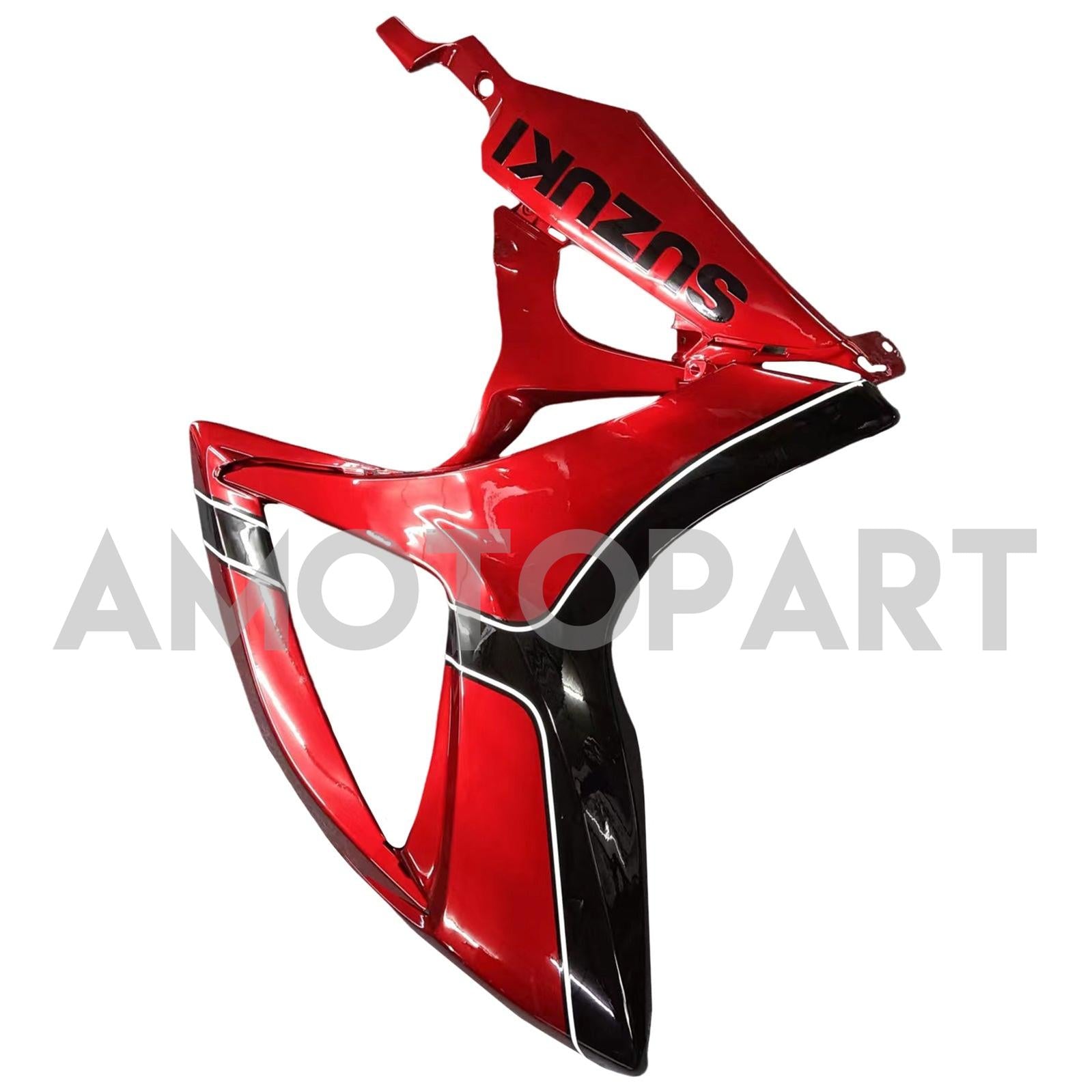 Amotopart Suzuki GSXR 600/750 Noir 2006-2007&Kit de carénage rouge