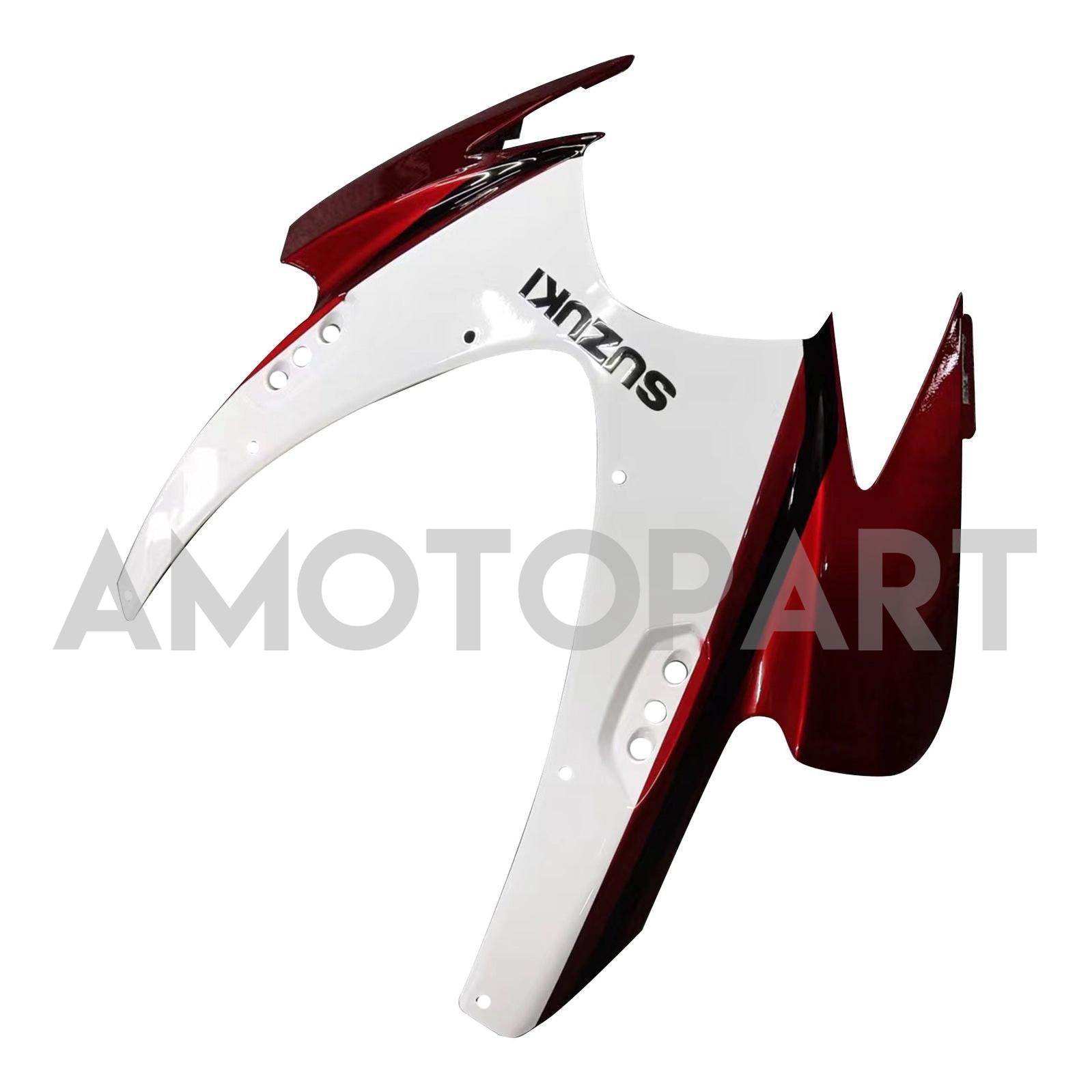 Amotopart Suzuki GSXR 600/750 Noir 2006-2007&Kit de carénage rouge
