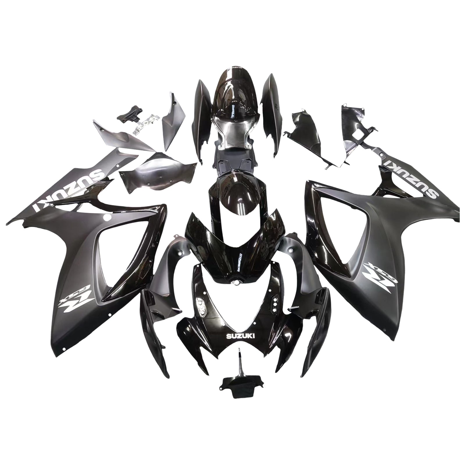 Amotopart 2006-2007 Suzuki GSXR 600/750 Matte Black style2 Fairing Kit