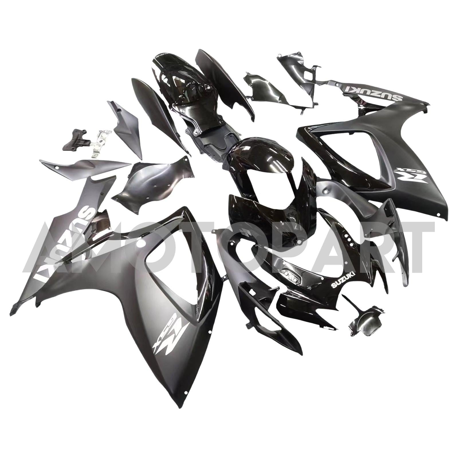 Amotopart 2006-2007 Suzuki GSXR 600/750 Matte Black style2 Fairing Kit