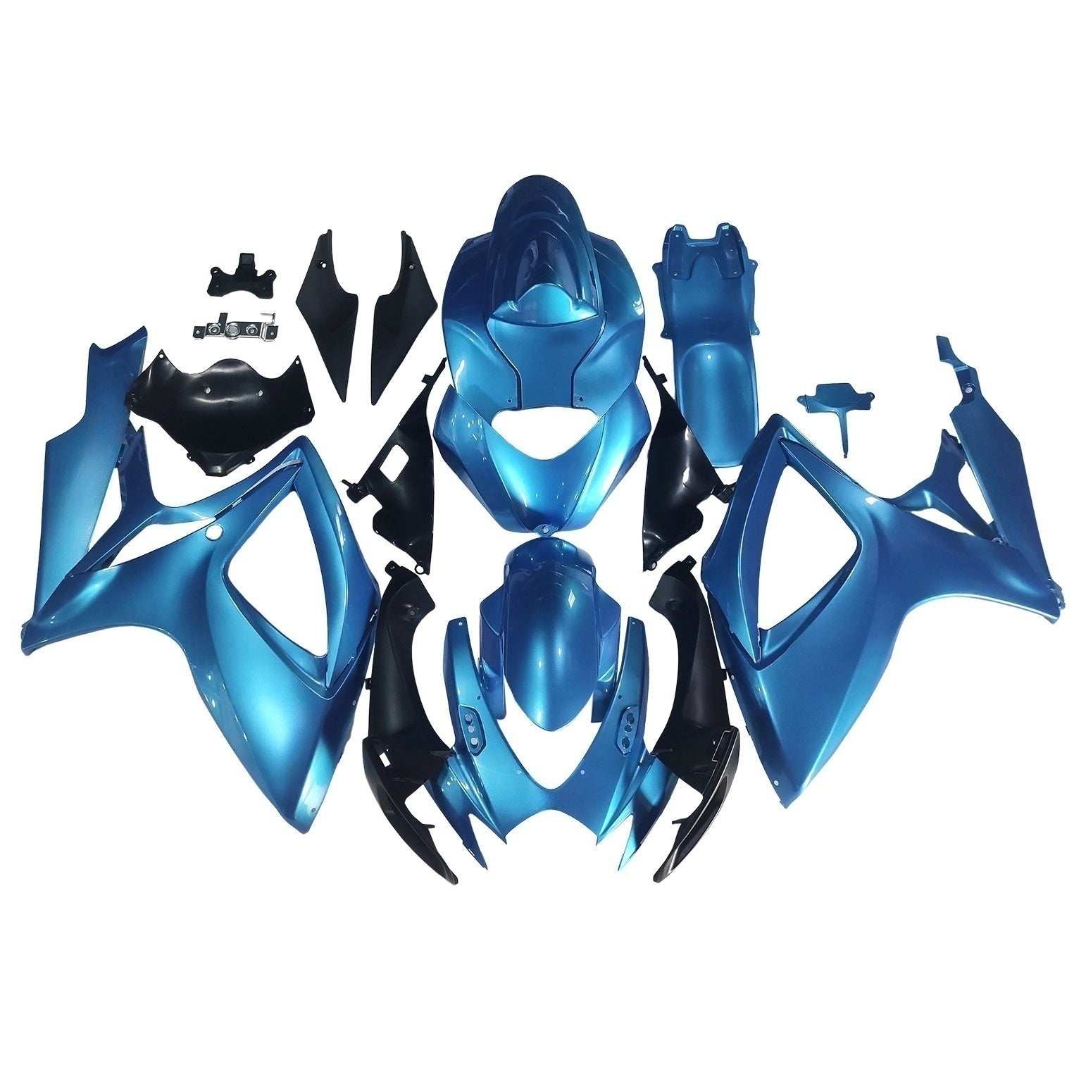 Amotopart 2006-2007 Suzuki GSXR 600/750 Glossy Blue Fairing Kit