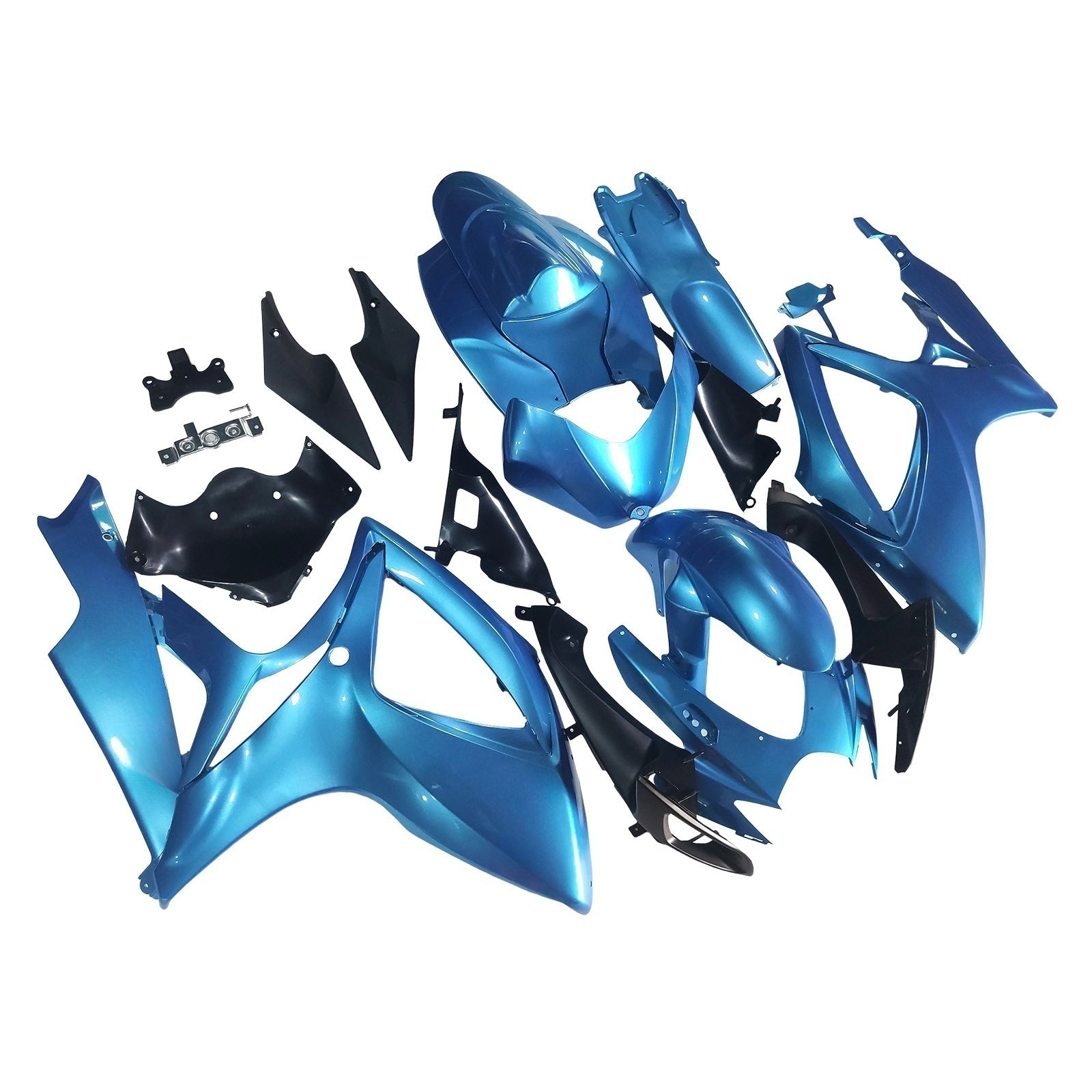 Amotopart 2006-2007 Suzuki GSXR 600/750 Glossy Blue Fairing Kit
