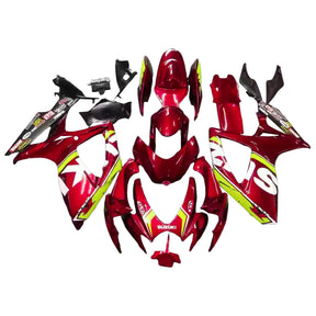 Amotopart 2006-2007 Suzuki GSXR 600/750 Glossy Red&Yellow Fairing Kit