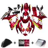 Amotopart 2006-2007 Suzuki GSXR 600/750 Glossy Red&Yellow Fairing Kit