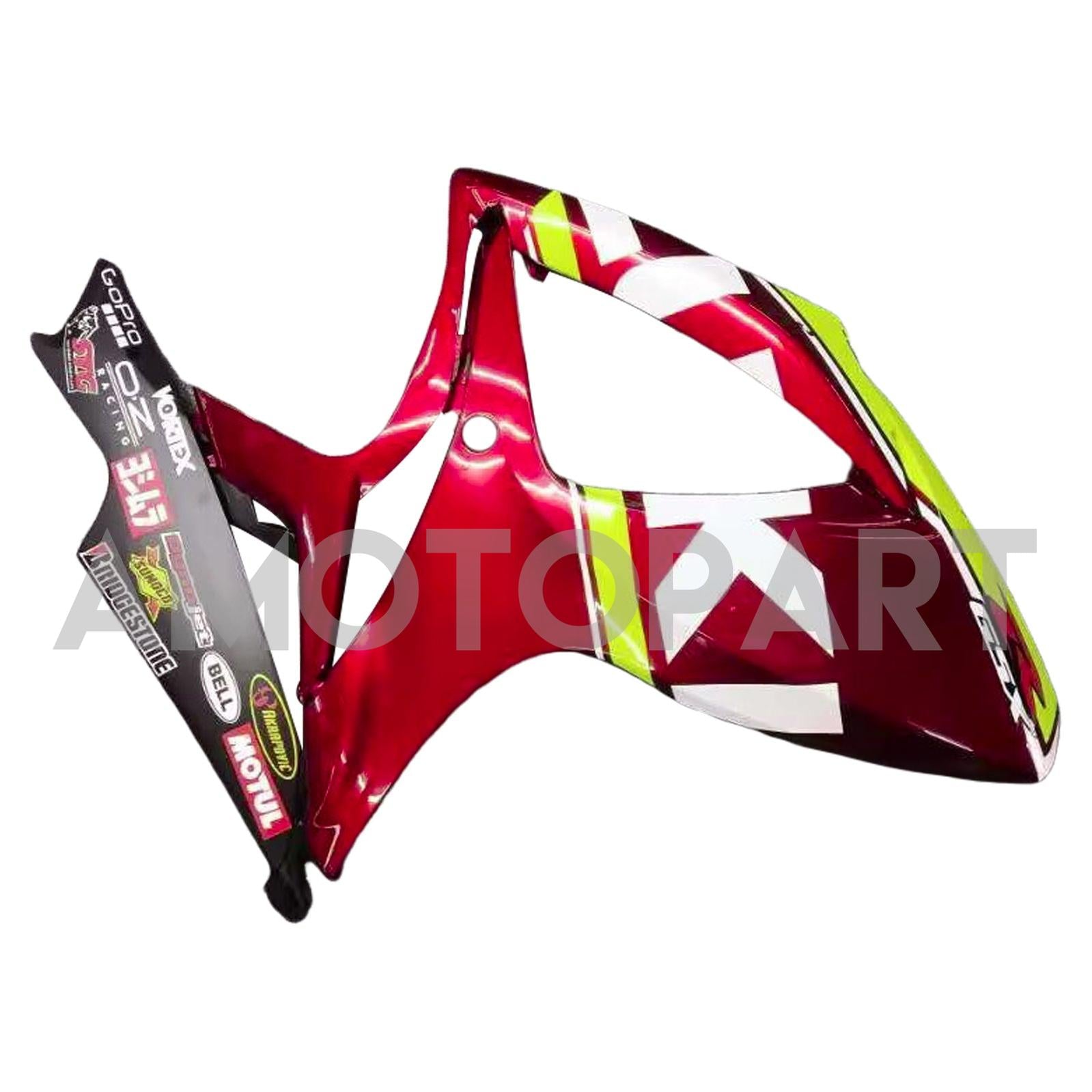 Amotopart 2006-2007 Suzuki GSXR 600/750 Kit de carenagem vermelho e amarelo brilhante