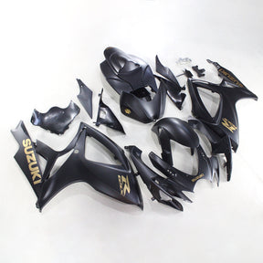 Amotopart 2006-2007 Suzuki GSXR 600/750 Kit de carenado negro mate y dorado