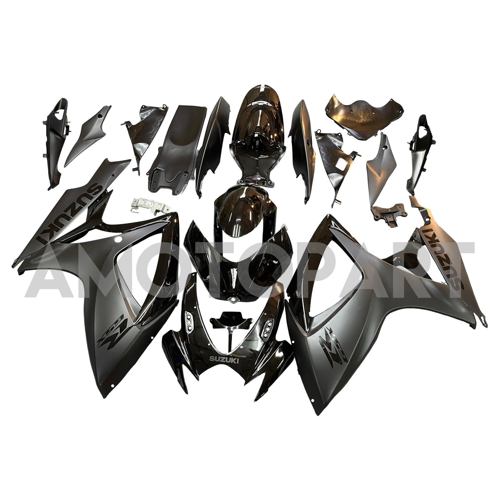 Amotopart 2006-2007 Suzuki GSXR 600/750 Matte Black style1 Fairing Kit