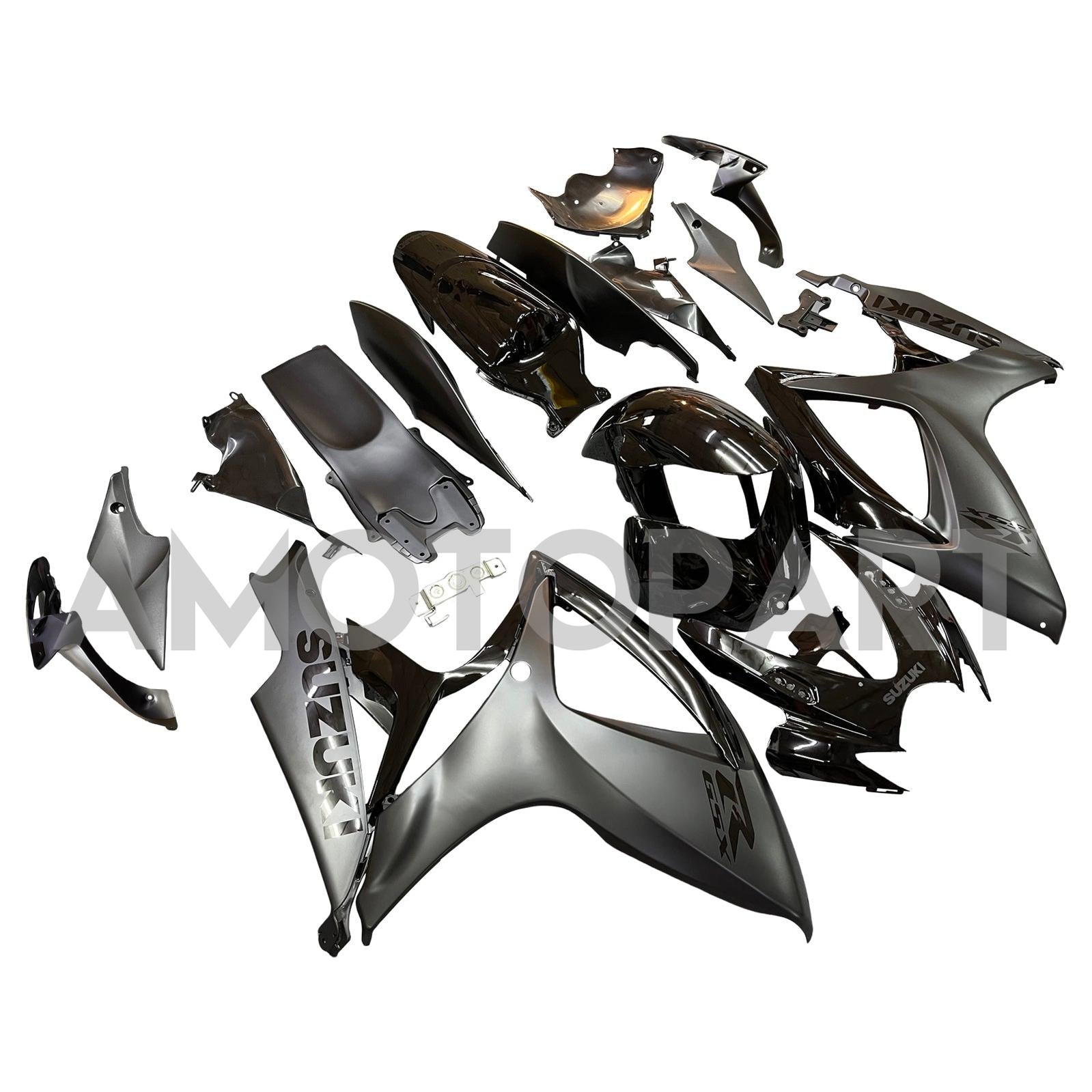 Amotopart 2006-2007 Suzuki GSXR 600/750 Matte Black Style1 Fairing Kit